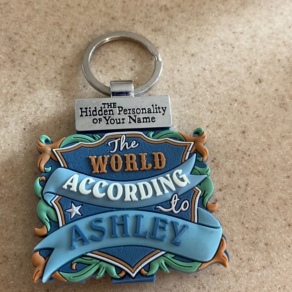 The World According to Ashley Keychain